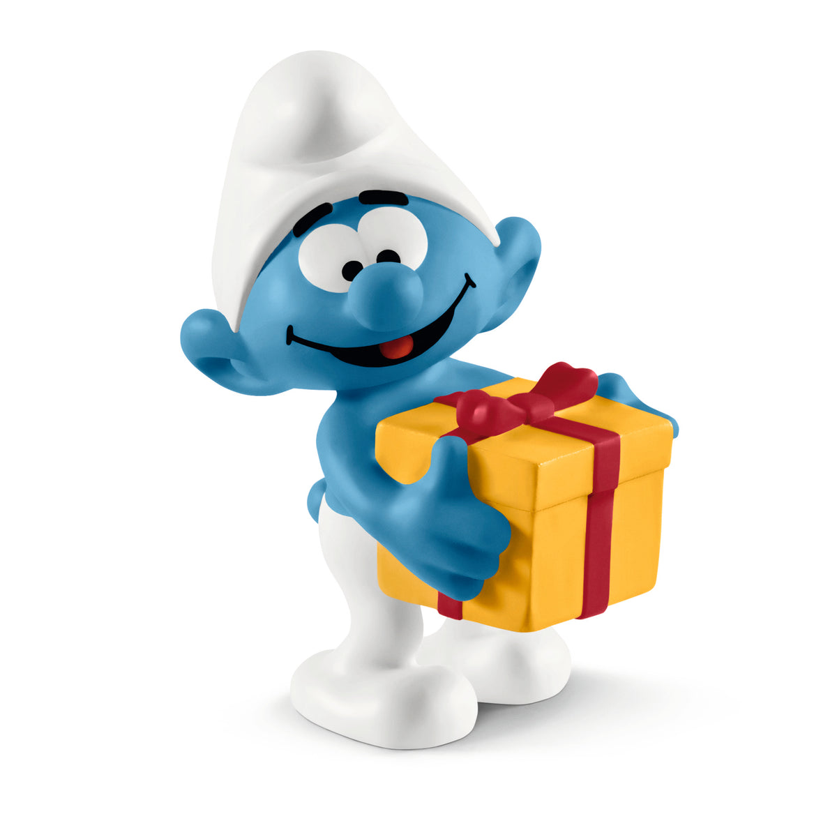 Schleich Smurf with present
