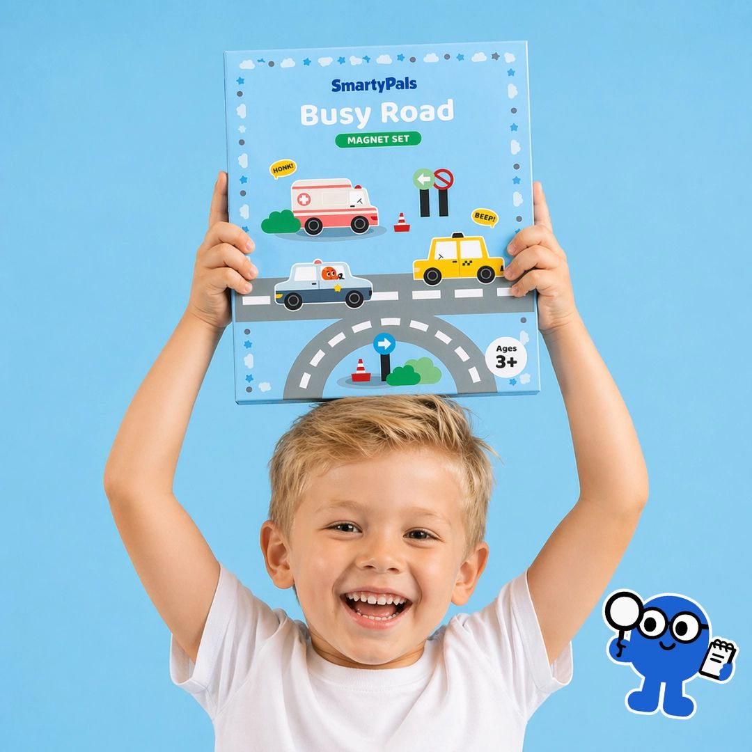 SmartyPals Busy Road Magnet Set