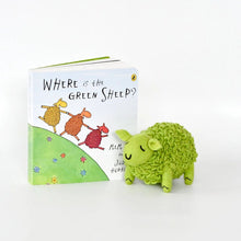 Load image into Gallery viewer, Tara Treasures Where Is The Green Sheep? Toy and Book Set