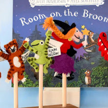Load image into Gallery viewer, Tara Treasures The Room On The Broom Finger Puppets Set ** PRE-ORDER November **