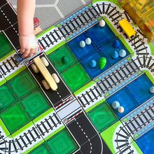 Load image into Gallery viewer, Learn & Grow Magnetic Tile Topper: 36pc Train Pack