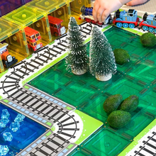 Load image into Gallery viewer, Learn & Grow Magnetic Tile Topper: 36pc Train Pack