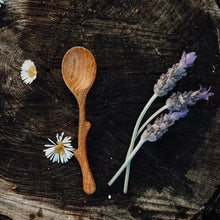 Load image into Gallery viewer, Wooden Hand-Carved Twiggy Mini Twig Spoon