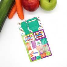 Load image into Gallery viewer, Original Kiddies Food Kutter & Safety Peeler Twin Pack