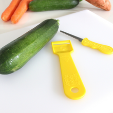 Load image into Gallery viewer, Original Kiddies Food Kutter & Safety Peeler Twin Pack