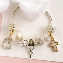 Load image into Gallery viewer, Lauren Hinkley Cross Charm Bracelet