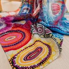 Load image into Gallery viewer, Play Silkies Indigenous ‘Wani-Wani Watina’ Print Silk