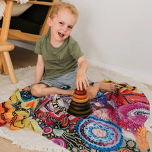 Load image into Gallery viewer, Play Silkies Indigenous ‘Wani-Wani Watina’ Print Silk