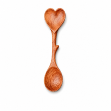 Load image into Gallery viewer, Wooden Hand-Carved Wild Heart Spoon