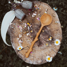 Load image into Gallery viewer, Wooden Hand-Carved Branch Spoon