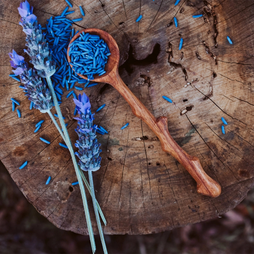 Wooden Hand-Carved Branch Spoon