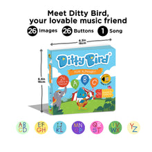 Load image into Gallery viewer, Ditty Bird Fun Alphabet Board Book (Rechargeable)