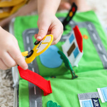 Load image into Gallery viewer, Curious Columbus Fabric Activity Book: Away We Go