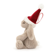 Load image into Gallery viewer, Jellycat Bashful Christmas Bunny Decoration