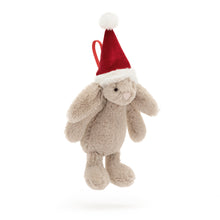 Load image into Gallery viewer, Jellycat Bashful Christmas Bunny Decoration