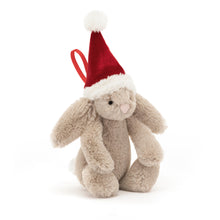 Load image into Gallery viewer, Jellycat Bashful Christmas Bunny Decoration