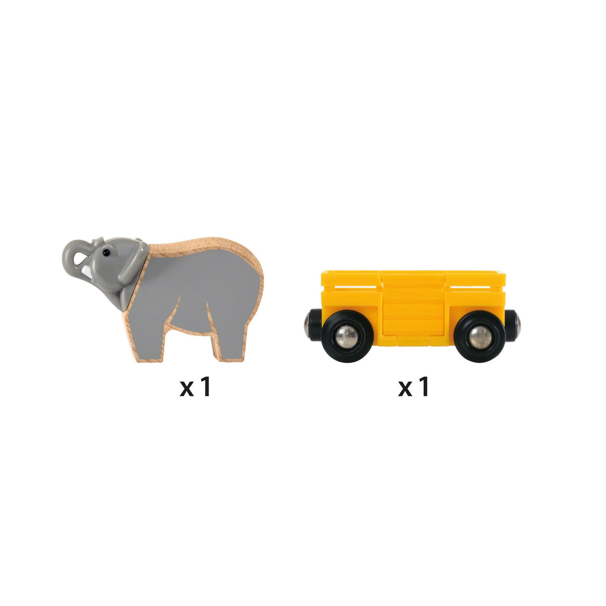 BRIO 2pc Elephant and Wagon