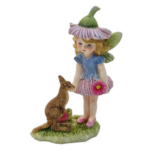 Load image into Gallery viewer, Fairy Garden Gum Blossom Fairy with Kangaroo Joey