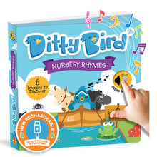 Load image into Gallery viewer, Ditty Bird Nursery Rhymes Board Book (Rechargeable)