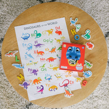 Load image into Gallery viewer, Curious Columbus Magnetic Dinosaurs & Letters
