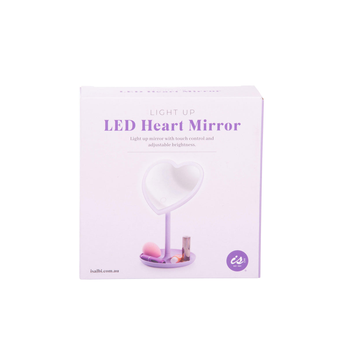 ISGift Light Up LED Heart Mirror