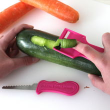 Load image into Gallery viewer, Original Kiddies Food Kutter & Safety Peeler Twin Pack