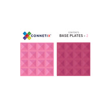 Load image into Gallery viewer, Connetix Pastel 2pc Pink & Berry Base Plate Pack