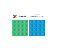 Load image into Gallery viewer, Connetix Rainbow 2pc Blue & Green Base Plate Pack
