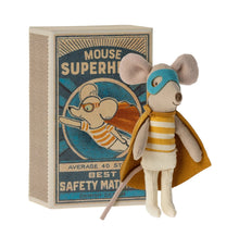 Load image into Gallery viewer, Maileg Super Hero Mouse In Matchbox