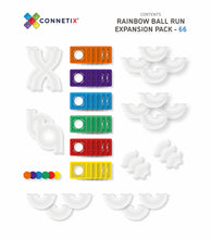 Load image into Gallery viewer, Connetix Rainbow 66pc Ball Run Expansion Pack