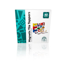Load image into Gallery viewer, Learn & Grow Magnetic Tile Topper: 40pc Duo Animal Puzzle Pack