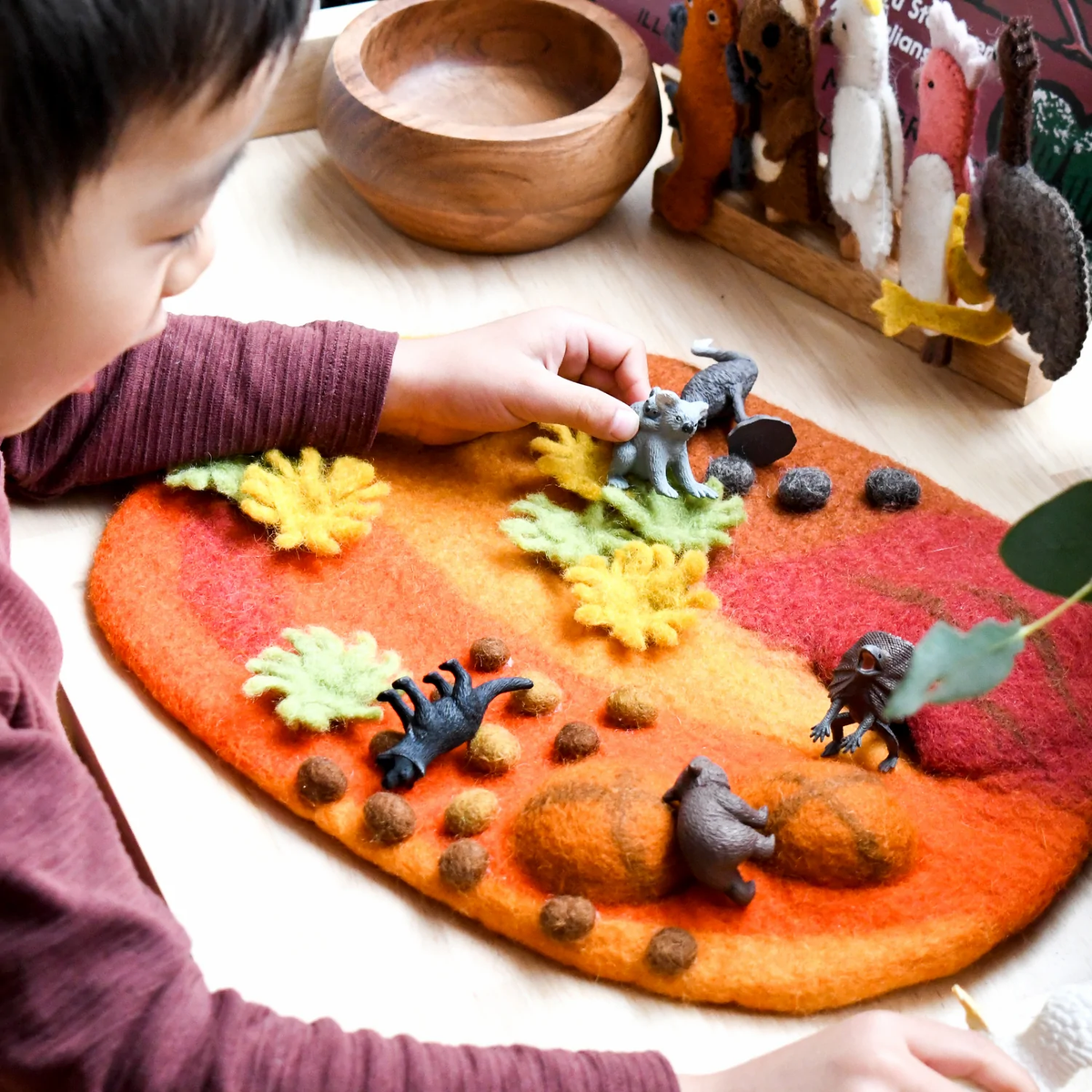 Tara Treasures Australian Outback Desert Play Mat Playscape