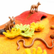 Load image into Gallery viewer, Tara Treasures Australian Outback Desert Play Mat Playscape
