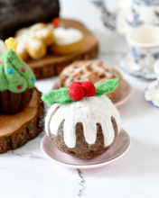 Load image into Gallery viewer, Tara Treasures Felt Christmas Pudding (Round)