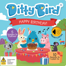 Load image into Gallery viewer, Ditty Bird Happy Birthday Board Book