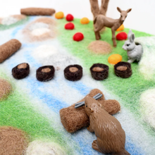 Load image into Gallery viewer, Tara Treasures Woodland River Play Mat Playscape