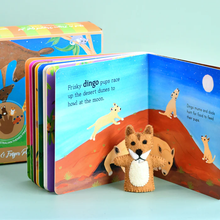Load image into Gallery viewer, Tara Treasures Australian Baby Animals by Frané Lessac Book and Finger Puppet Set