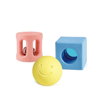 Load image into Gallery viewer, Hape 3pc Geometric Rattle Set