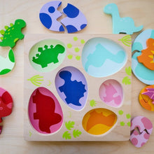 Load image into Gallery viewer, Kiddie Connect Egg and Dino Puzzle