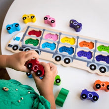 Load image into Gallery viewer, Kiddie Connect 1-10 Car Puzzle
