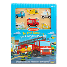 Load image into Gallery viewer, Melissa & Doug To The Rescue Book & Puzzle Play Set