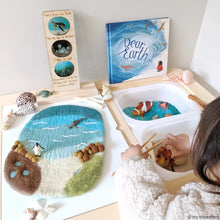 Load image into Gallery viewer, Tara Treasures Sea, Beach and Rock Pool Play Mat Playscape