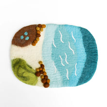 Load image into Gallery viewer, Tara Treasures Sea, Beach and Rock Pool Play Mat Playscape