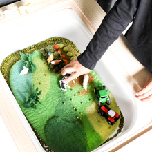 Load image into Gallery viewer, Tara Treasures Felt Farm Play Mat Playscape