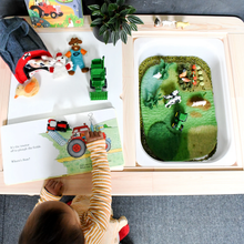 Load image into Gallery viewer, Tara Treasures Felt Farm Play Mat Playscape