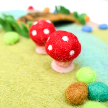 Load image into Gallery viewer, Tara Treasures Fairy River and Bridge Play Mat Playscape