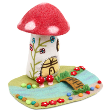 Load image into Gallery viewer, Tara Treasures Fairy River and Bridge Play Mat Playscape