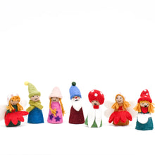 Load image into Gallery viewer, Tara Treasures Fairies & Gnomes Finger Puppet Set