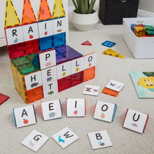 Load image into Gallery viewer, Learn & Grow Magnetic Tile Topper: 40pc Alphabet Upper Case Pack