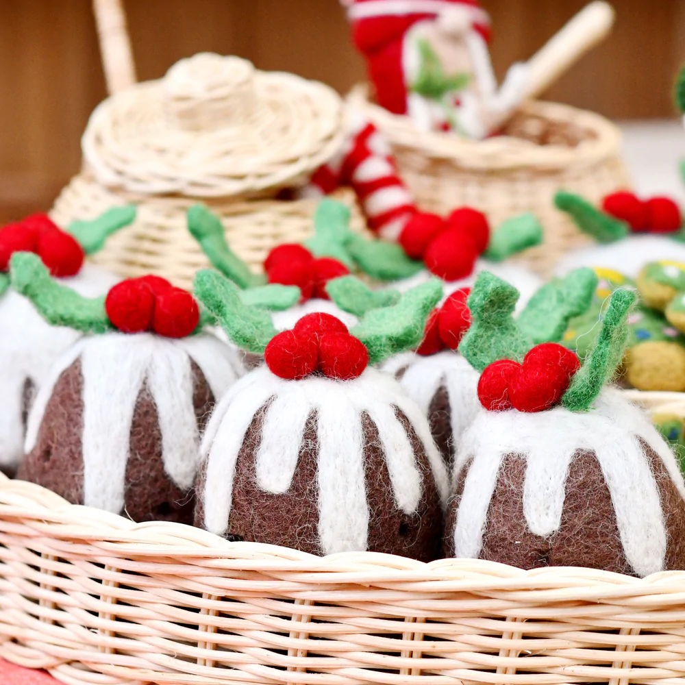 Tara Treasures Felt Christmas Pudding (Tall)